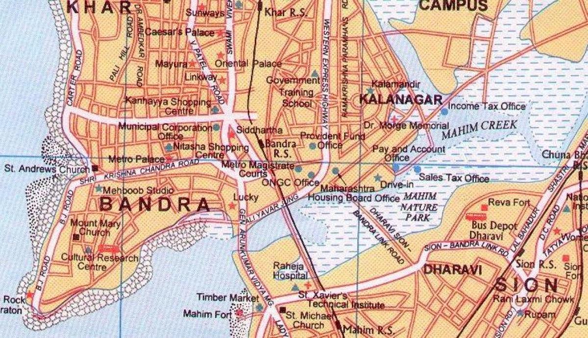 kort af bandra Mumbai