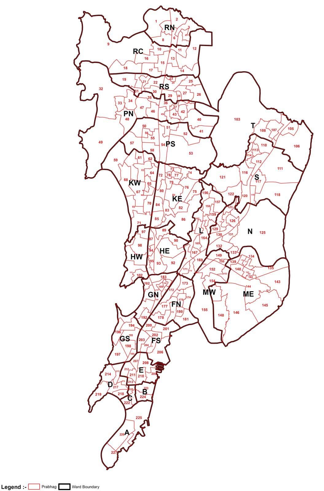 Mumbai kort svæði vitur