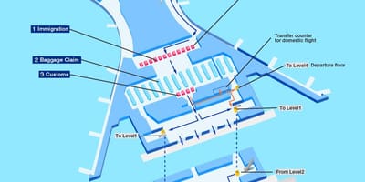 Kort af Mumbai alþjóðlegur flugvöllur