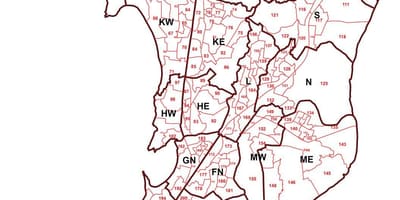 Mumbai kort svæði vitur
