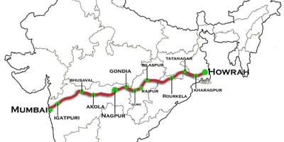 Nagpur Mumbai tjá þjóðveginum kort